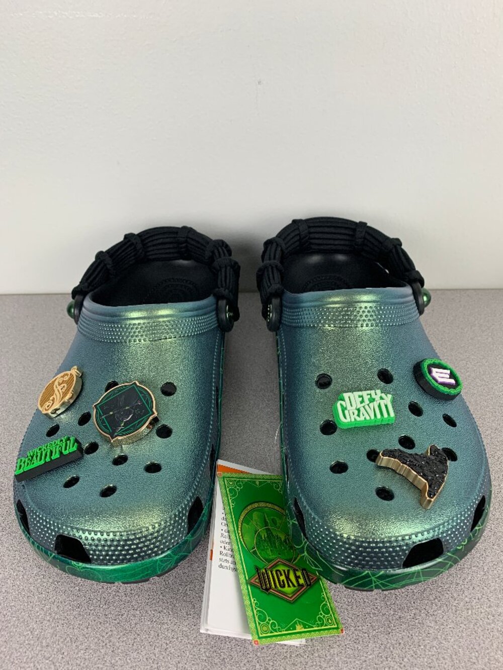 Wicked Crocs Green Clogs Women's size 10 NWT